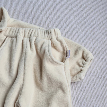 Baby Boy Teddy Hoodie Set SnugBubs Australia