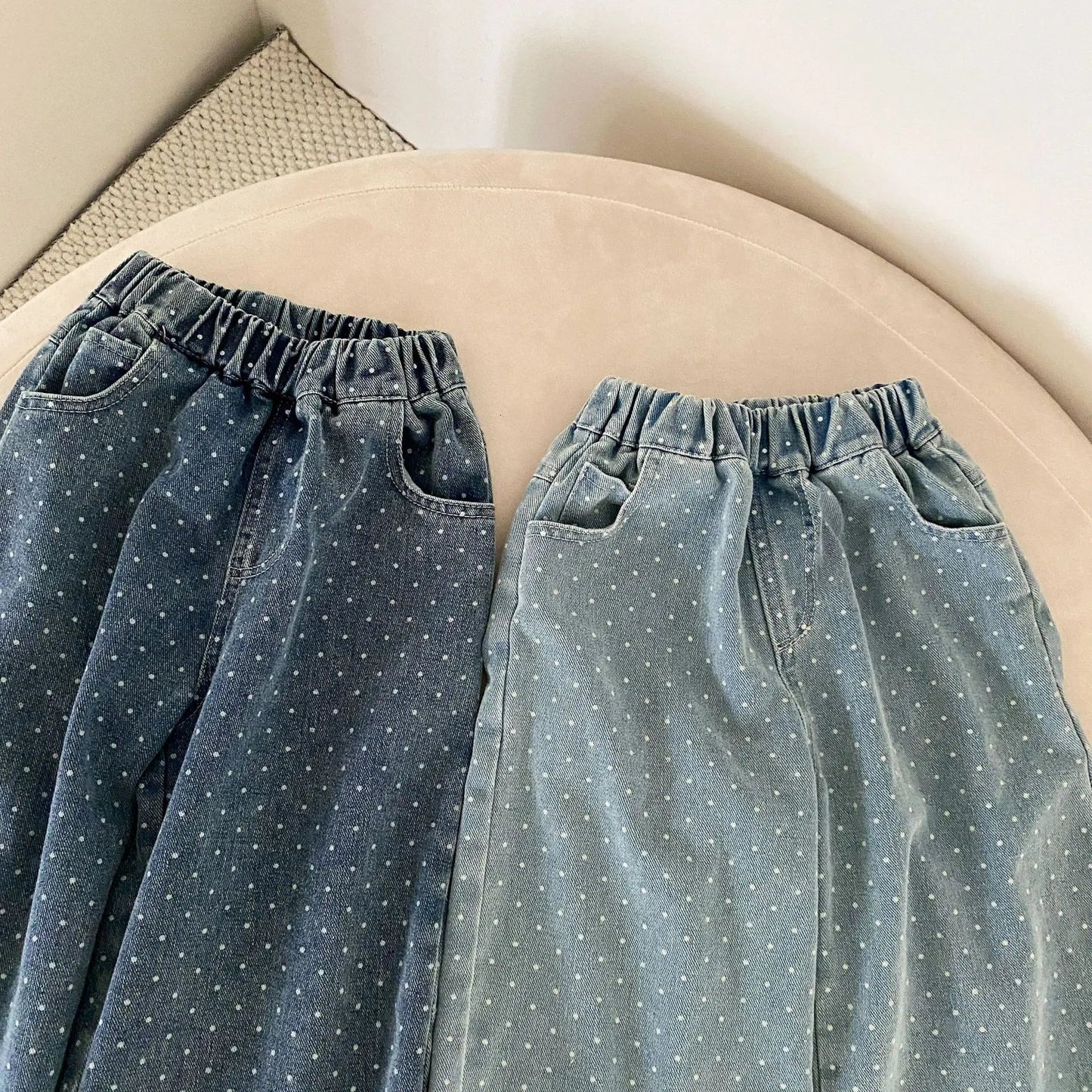 Wide-Leg Denim Pants SnugBubs Australia