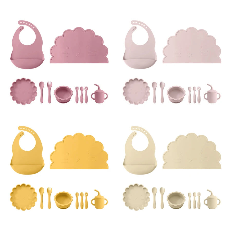 Colorful Silicone Baby Feeding Set SnugBubs Australia