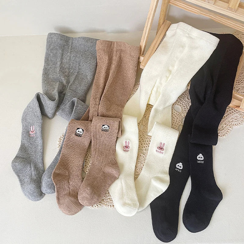 Cartoon Embroidery Girls Leggings SnugBubs Australia