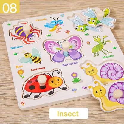Montessori Wooden Puzzle Collection