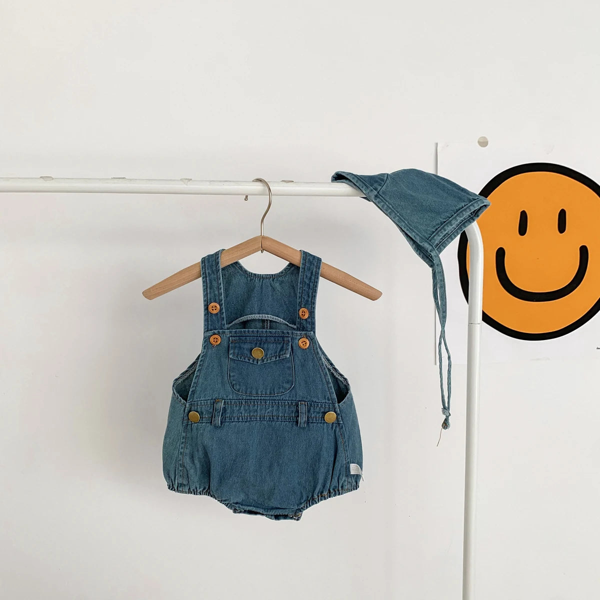 Denim Sling Romper SnugBubs Australia