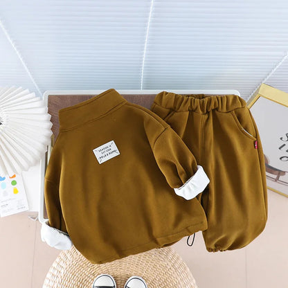 Toddler Fleece Clothing Set – Winter Warm Jacket + Pants SnugBubs Australia