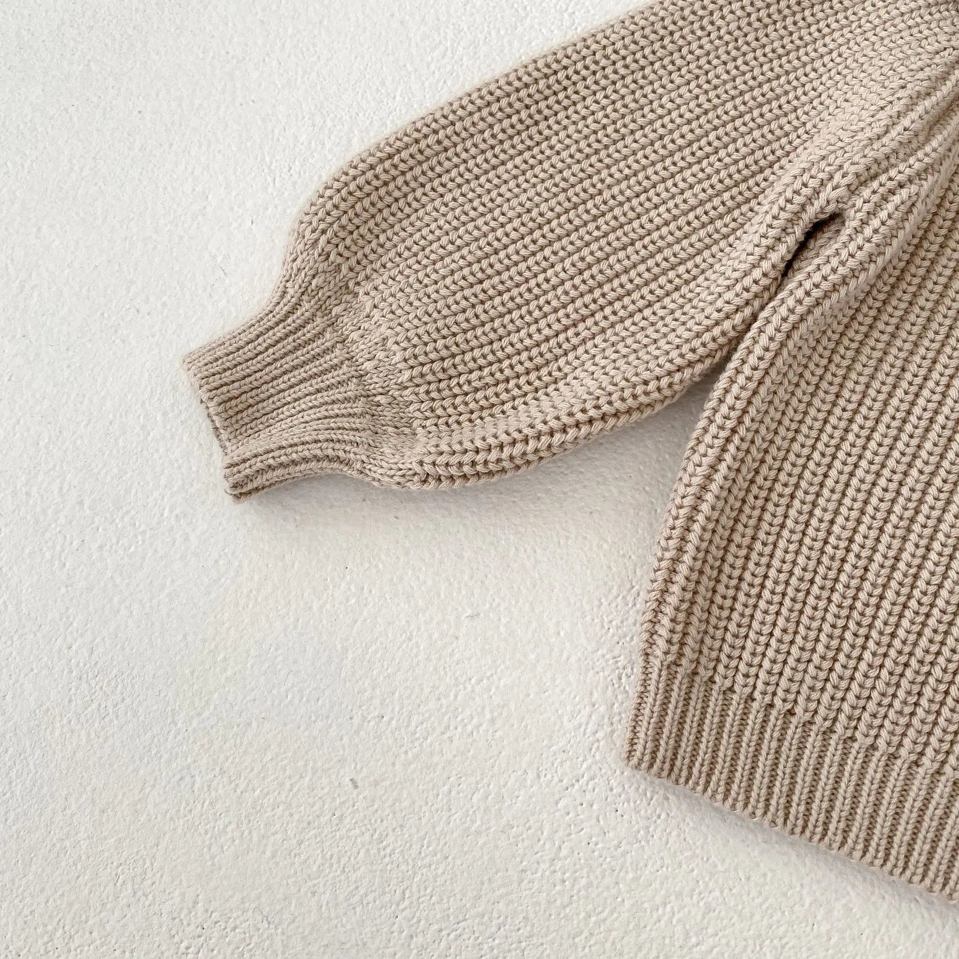 INS Spring and Autumn Infants' 0-3 Year Old Girl Baby Fashion Ruffle Collar Knitted Coat Small Cardigan Sweater Top SnugBubs Australia