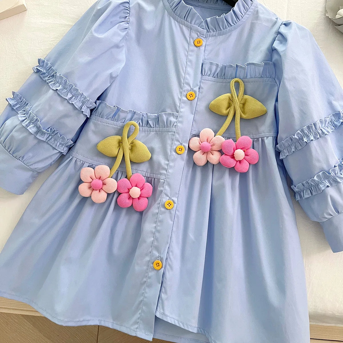 Sunflower Dreams Long Sleeve Dress SnugBubs Australia