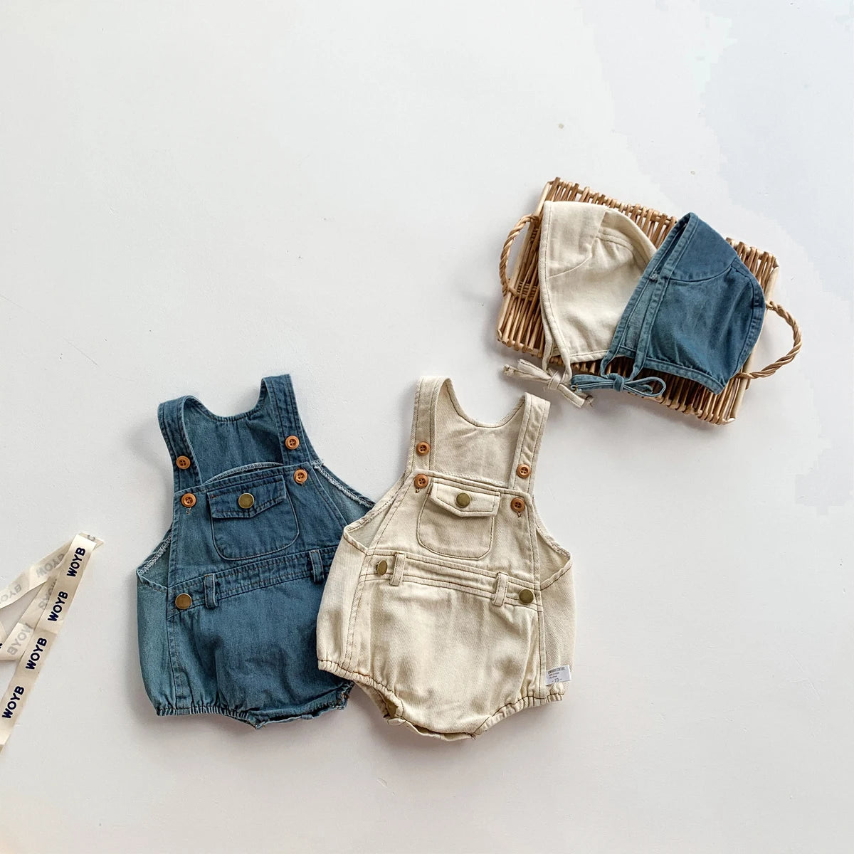 Denim Sling Romper SnugBubs Australia