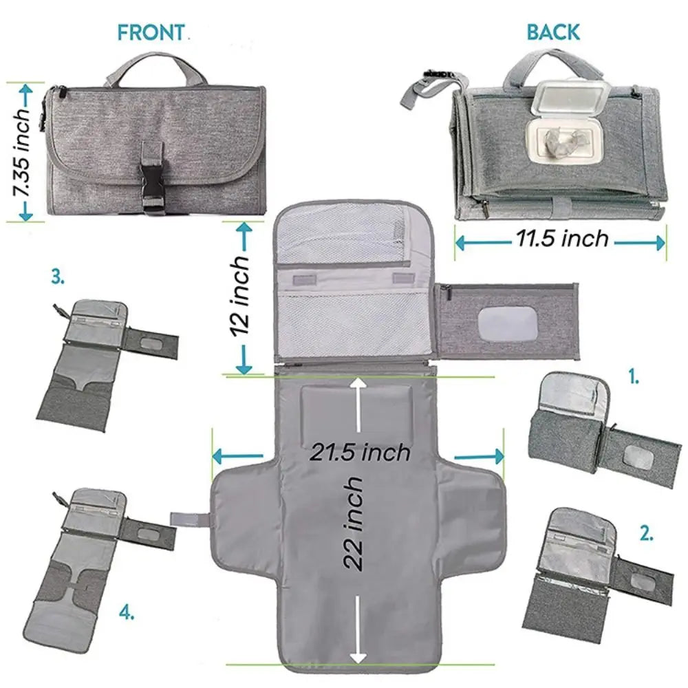 Portable Waterproof Diaper Changing Pad SnugBubs Australia