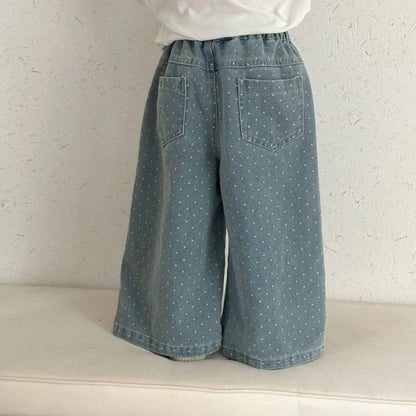 Wide-Leg Denim Pants SnugBubs Australia
