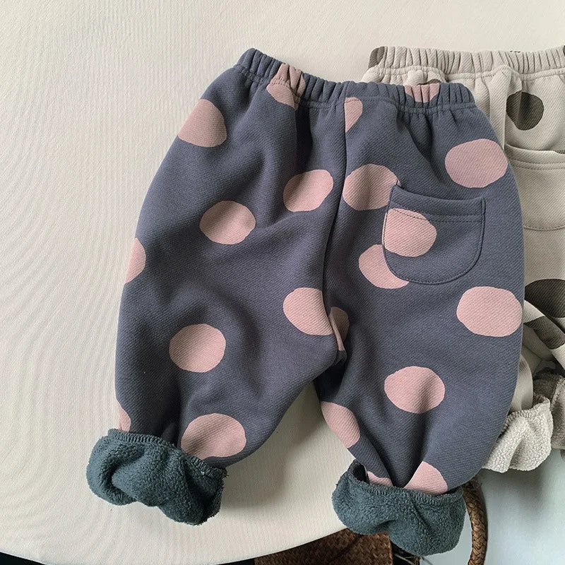 Winter Casual Trousers with Dot Print SnugBubs Australia