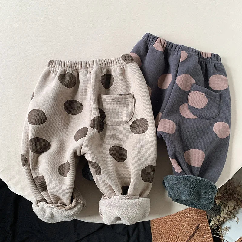 Winter Casual Trousers with Dot Print SnugBubs Australia