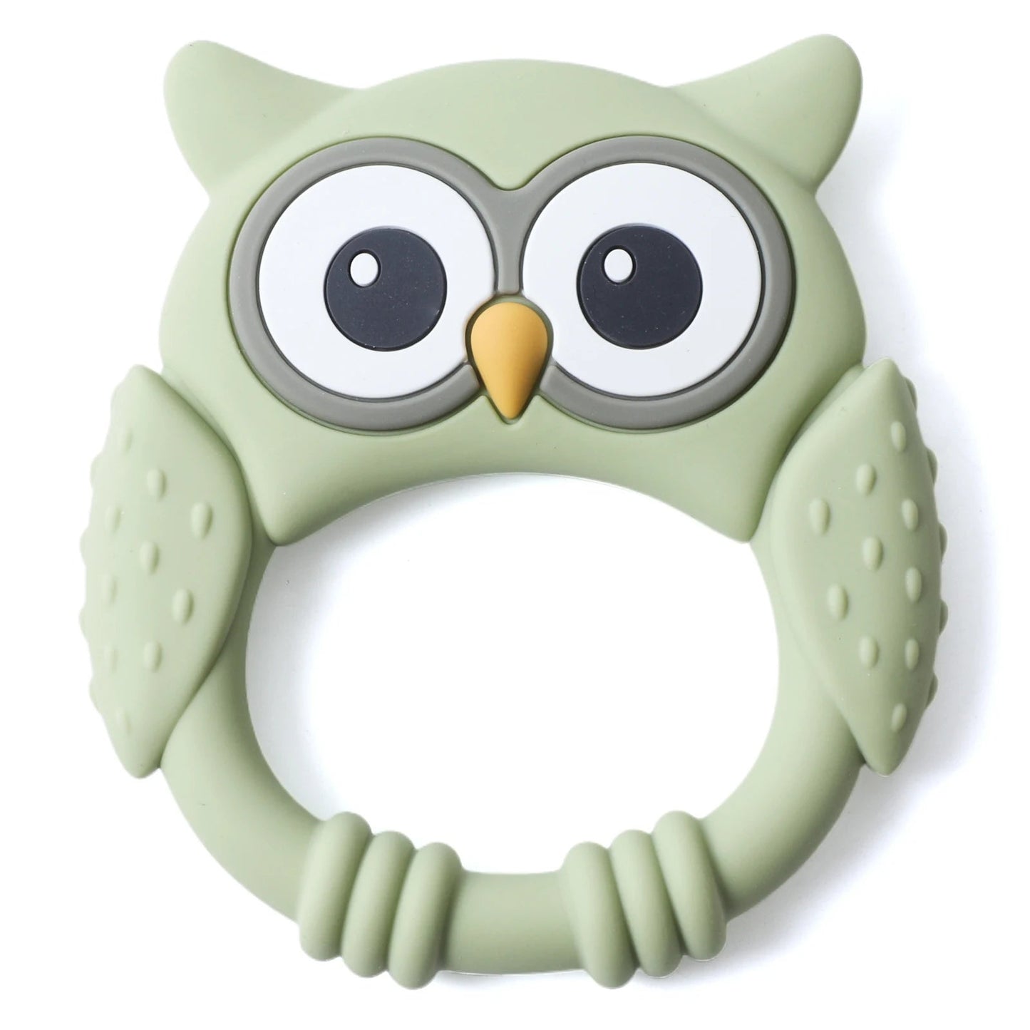 1PC Food Grade BPA Free Cartoon Owl Silicone Baby Teether SnugBubs Australia