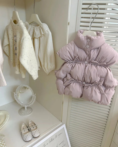 Autumn/Winter Baby Girl Solid Color Warm Puffer Vest SnugBubs Australia