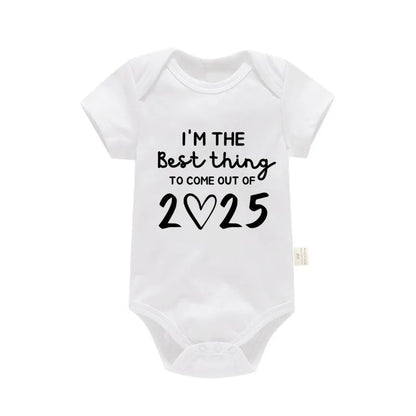 "I'm the Best Thing To Come Out Of 2025" Newborn Bodysuit SnugBubs Australia