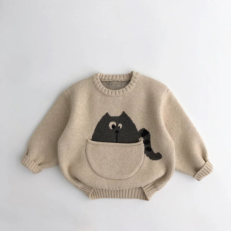 Children’s Cartoon Pullover Sweater SnugBubs Australia