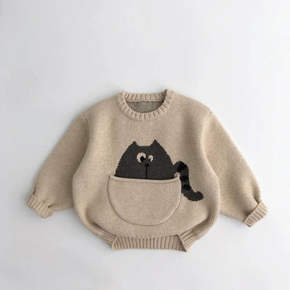 Children’s Cartoon Pullover Sweater SnugBubs Australia