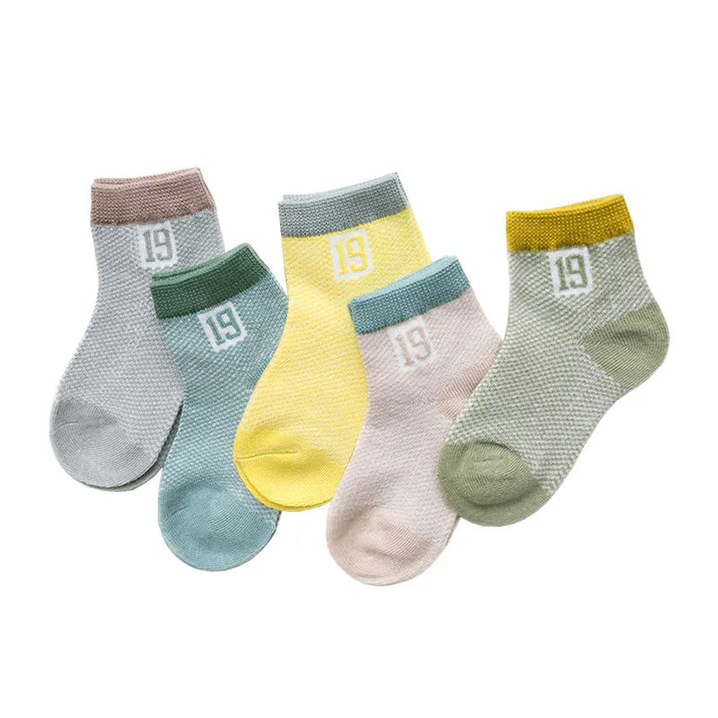 5Pairs/lot 0-2Y Infant Baby Socks Baby Socks for Girls Cotton Mesh Cute Newborn Boy Toddler Socks Baby Clothes Accessories SnugBubs Australia