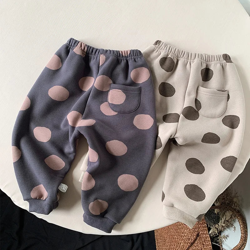Winter Casual Trousers with Dot Print SnugBubs Australia