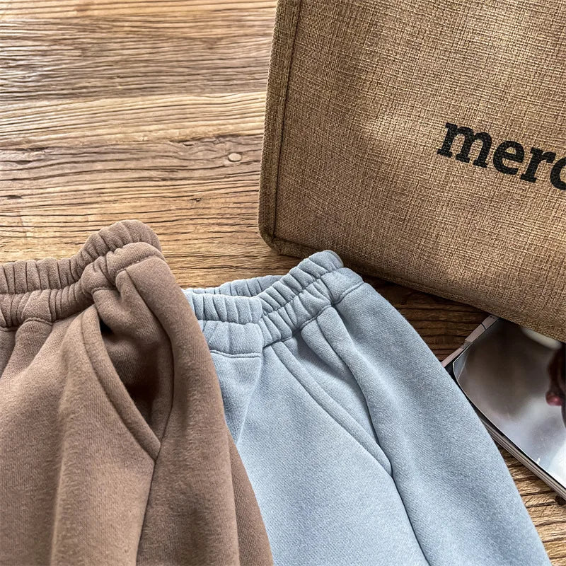 Cute Cartoon Print Thickened Cotton Casual Trousers SnugBubs Australia