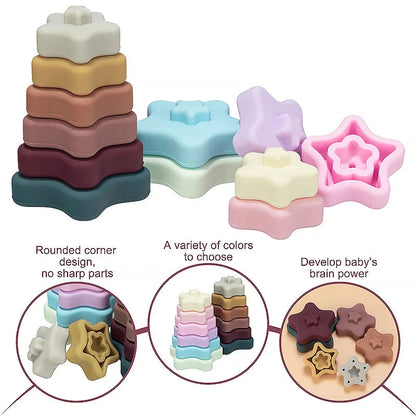 Silicone Baby Stacking Blocks SnugBubs Australia
