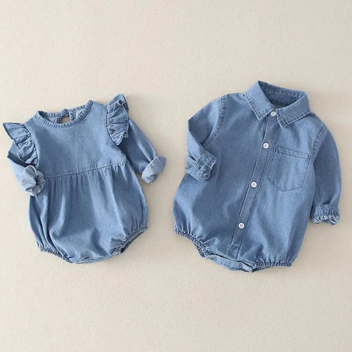 Matching Brother & Sister Rompers SnugBubs Australia