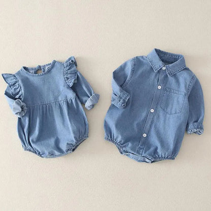 Matching Brother & Sister Rompers SnugBubs Australia