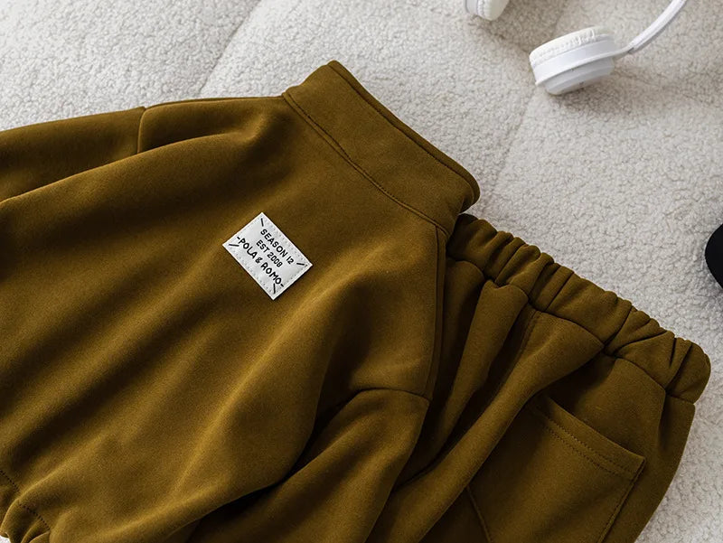 Toddler Fleece Clothing Set – Winter Warm Jacket + Pants SnugBubs Australia