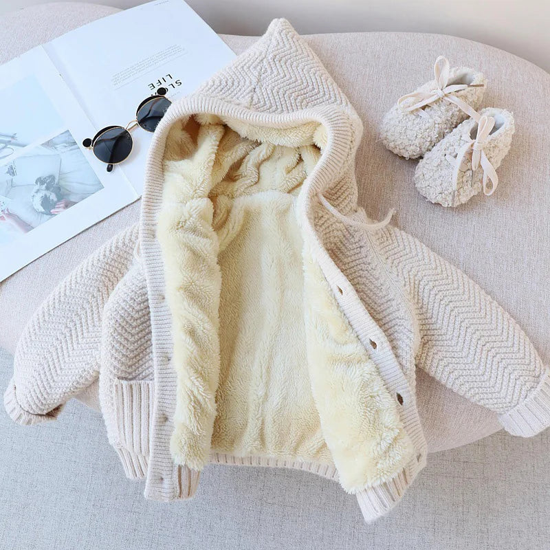 Cozy  Fur Lined Cardigan SnugBubs Australia