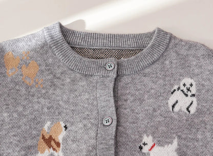 Baby Girls Cartoon Design Sweater SnugBubs Australia