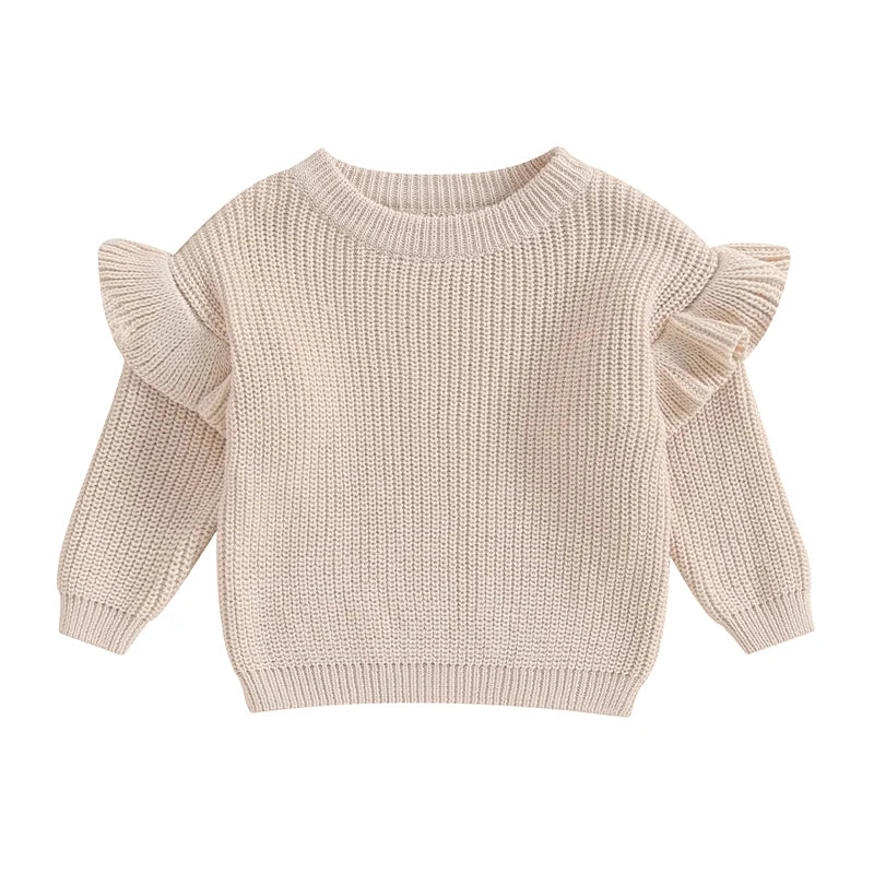 Baby Solid Color Ruffle Sweater SnugBubs Australia