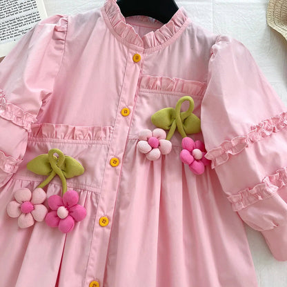 Sunflower Dreams Long Sleeve Dress SnugBubs Australia