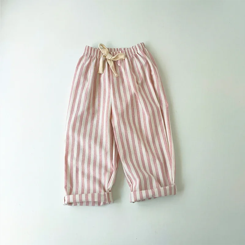 Hemp Cotton Striped Boys' Pants SnugBubs Australia