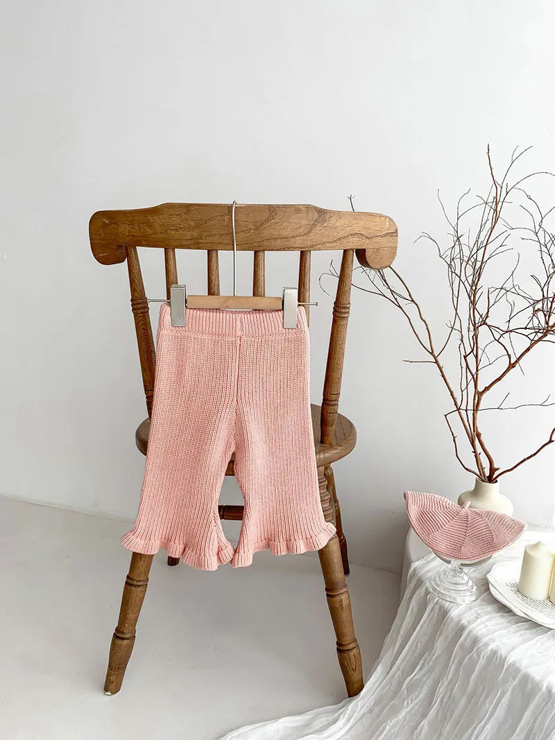 Cozy Baby Girl Knit Pants SnugBubs Australia