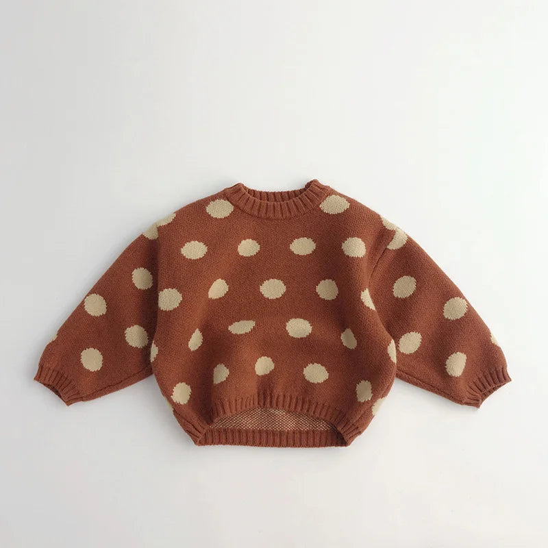 Vintage Polka Dot Knit Sweater SnugBubs Australia