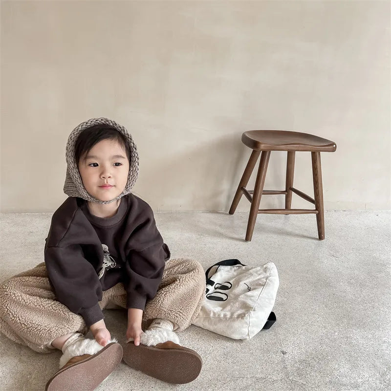 Winter Kids Warm Fleece Pants SnugBubs Australia