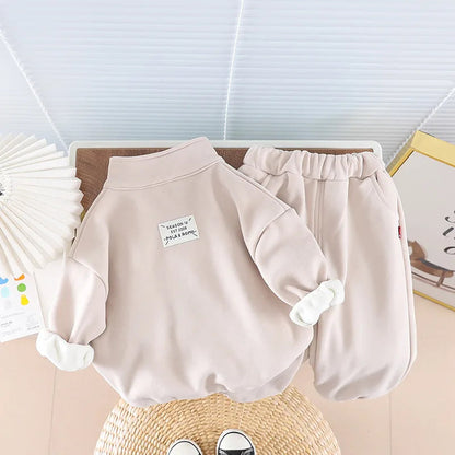 Toddler Fleece Clothing Set – Winter Warm Jacket + Pants SnugBubs Australia