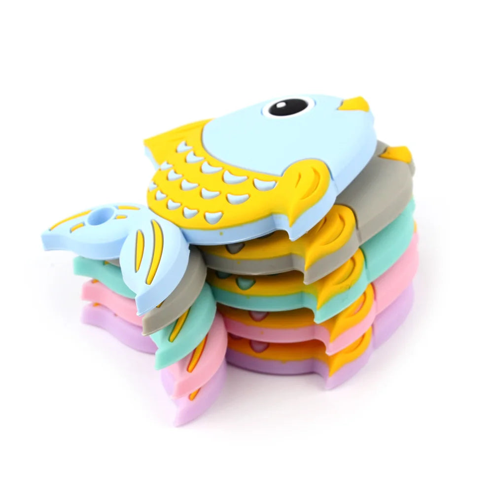 Cartoon Fish Silicone Teether SnugBubs Australia