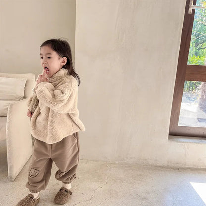 Cute Cartoon Print Thickened Cotton Casual Trousers SnugBubs Australia