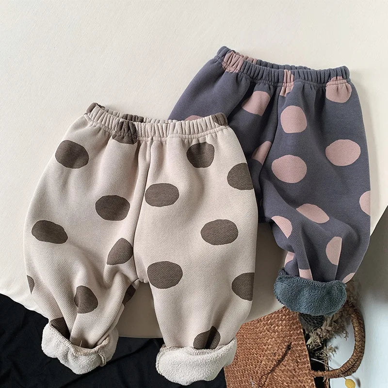 Winter Casual Trousers with Dot Print SnugBubs Australia