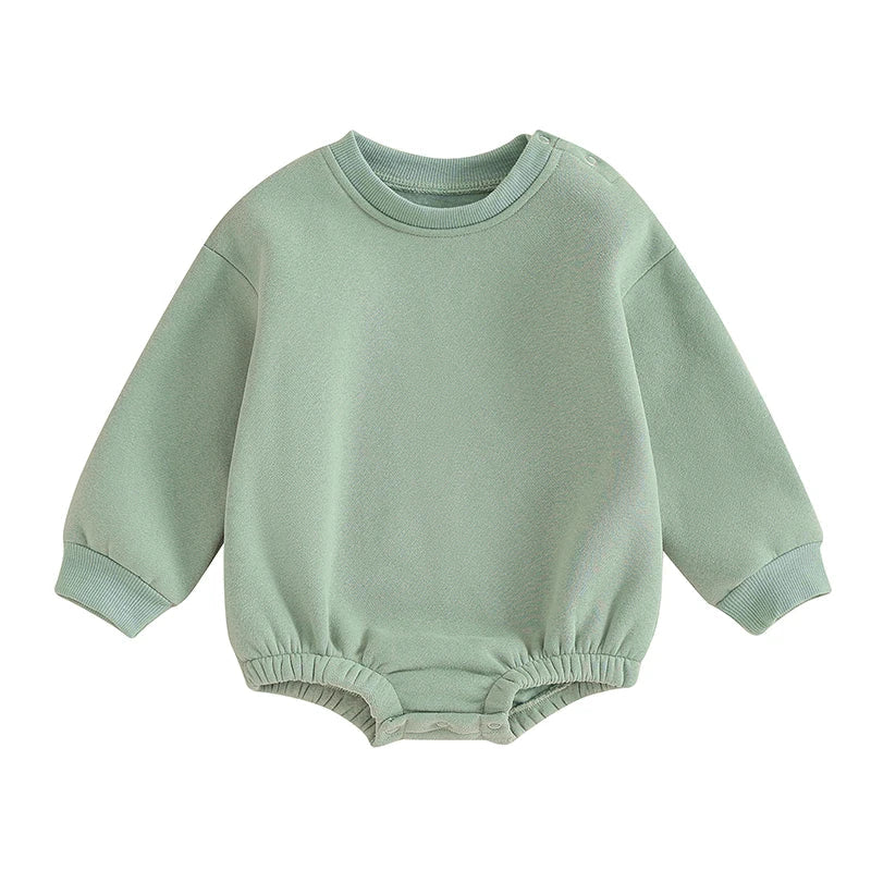 Fleece Solid Color Bubble Bodysuit Sweatshirt SnugBubs Australia