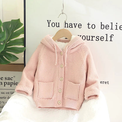 Cozy  Fur Lined Cardigan SnugBubs Australia