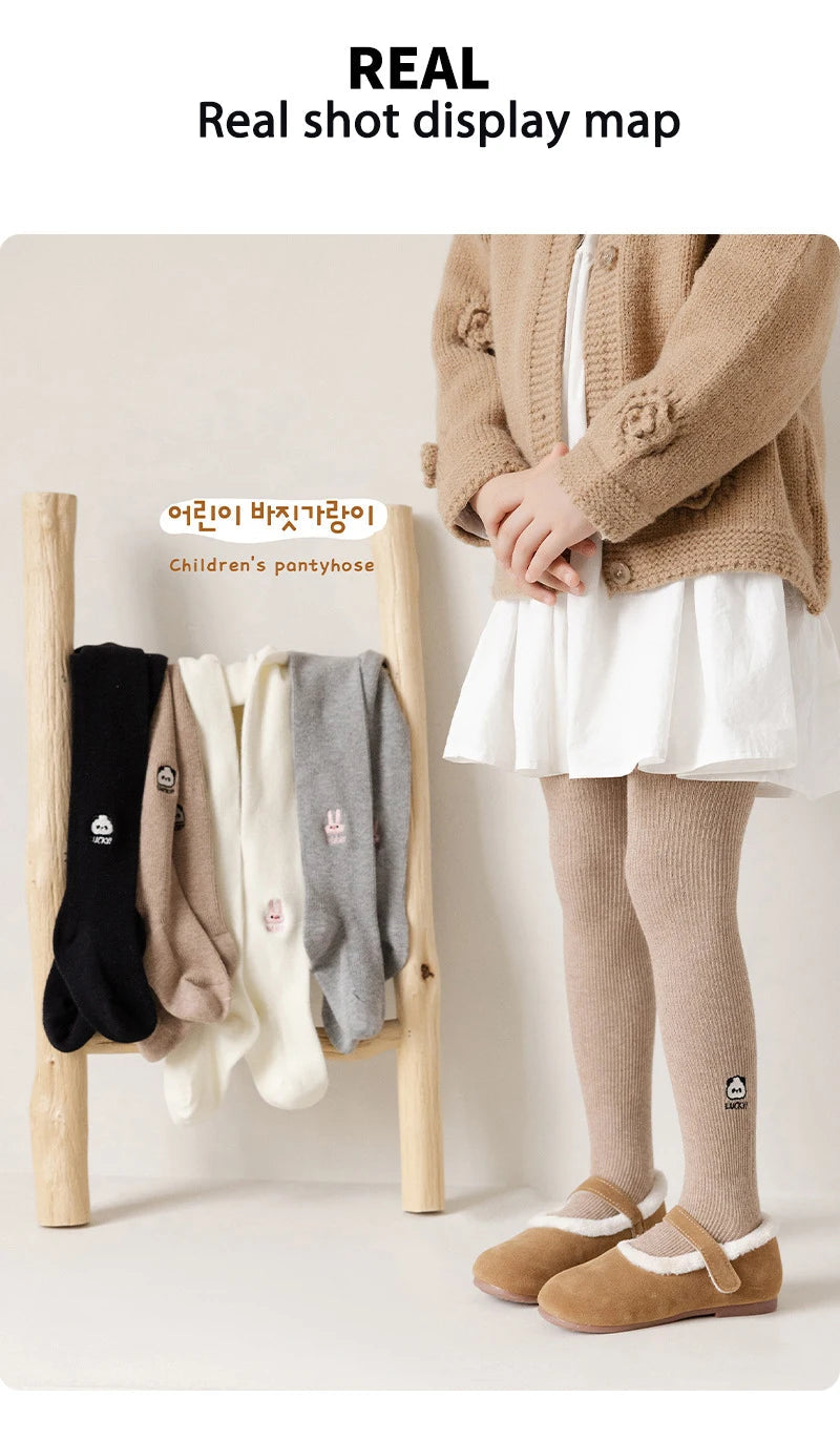 Cartoon Embroidery Girls Leggings SnugBubs Australia