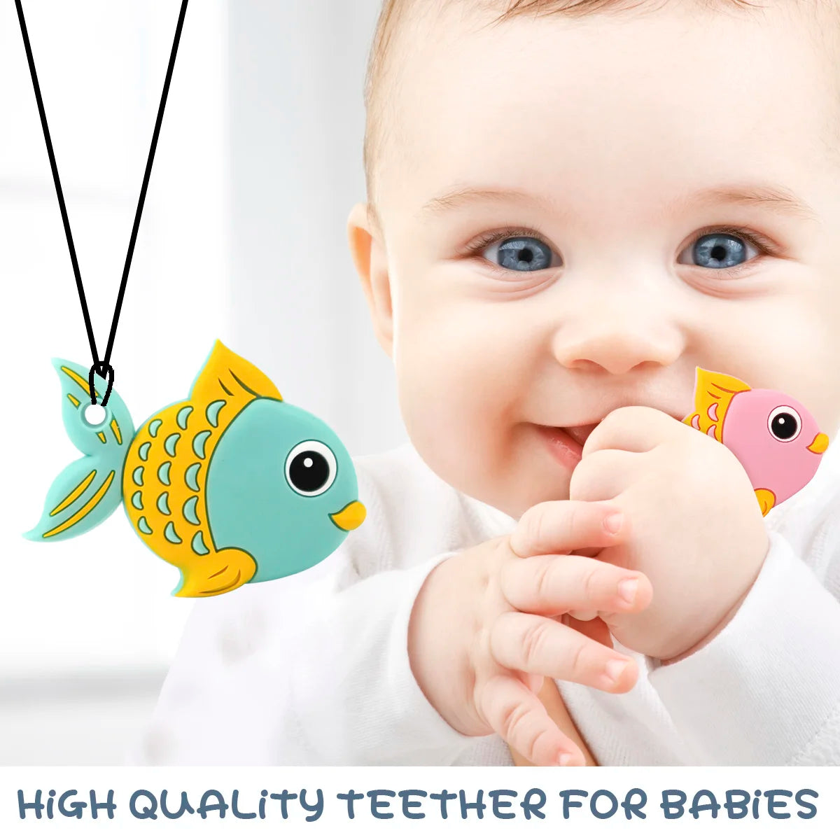 Cartoon Fish Silicone Teether SnugBubs Australia