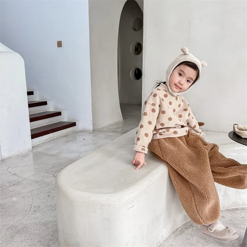 Winter Kids Warm Fleece Pants SnugBubs Australia