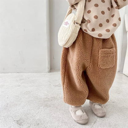 Winter Kids Warm Fleece Pants SnugBubs Australia