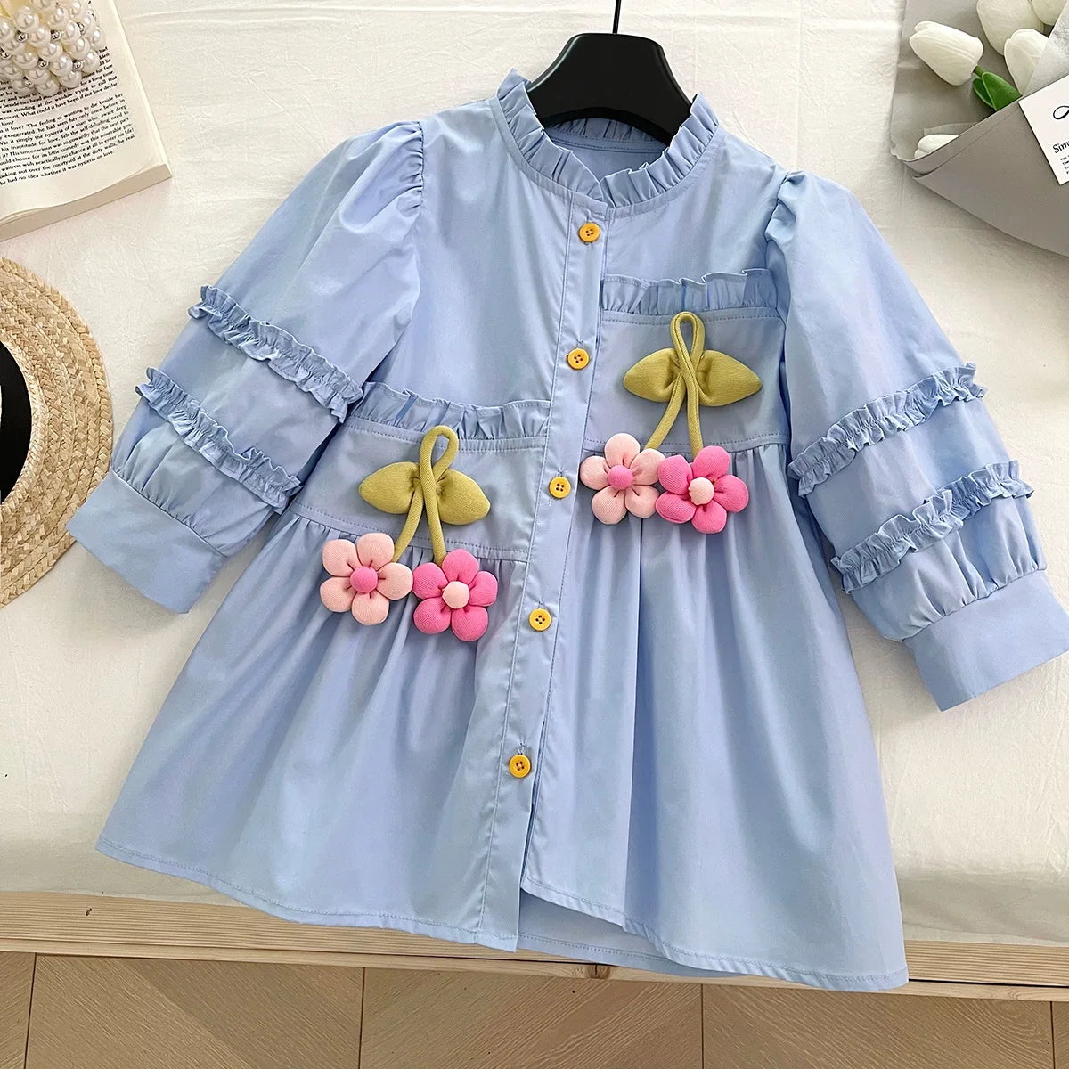 Sunflower Dreams Long Sleeve Dress SnugBubs Australia