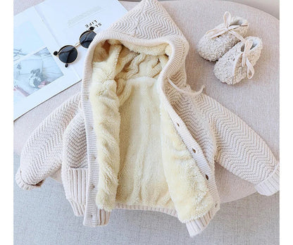 Cozy  Fur Lined Cardigan SnugBubs Australia