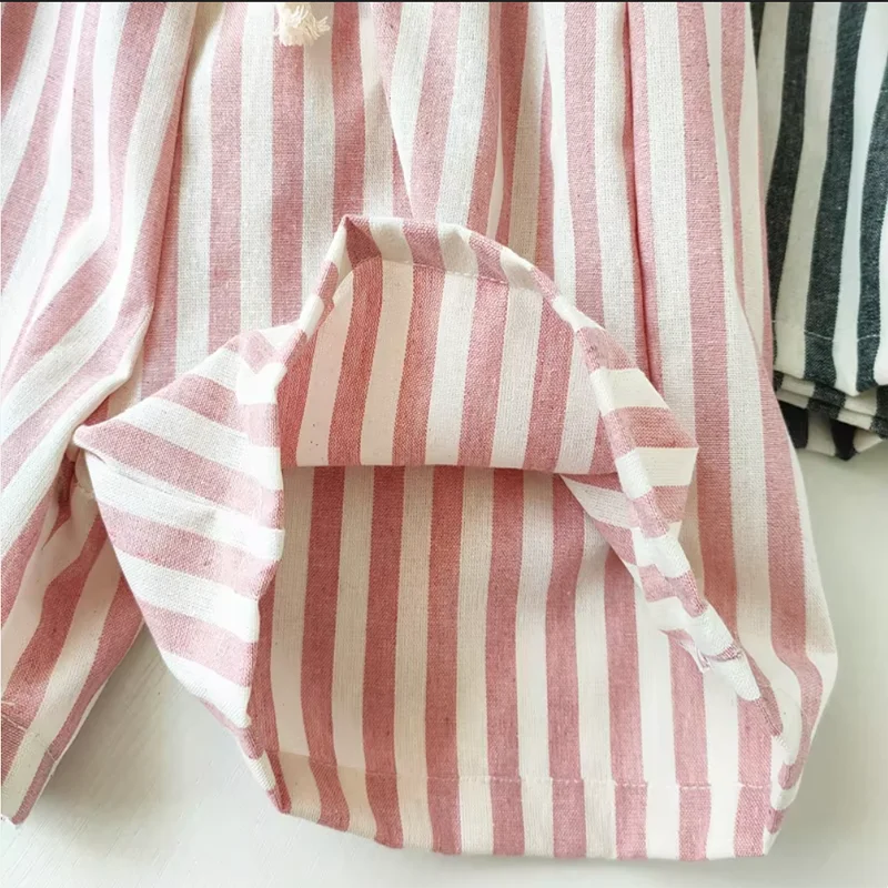 Hemp Cotton Striped Boys' Pants SnugBubs Australia