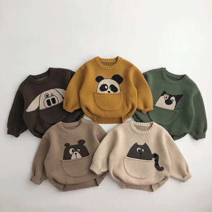 Children’s Cartoon Pullover Sweater SnugBubs Australia