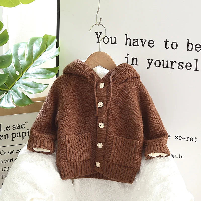 Cozy  Fur Lined Cardigan SnugBubs Australia