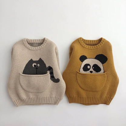 Children’s Cartoon Pullover Sweater SnugBubs Australia